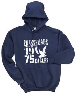 Youth/Adult Fleece Pullover Hooded Sweatshirt, Navy